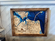 Back Bay Wood Working - Layered Map 16"