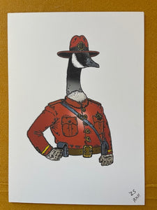 Graphic Post Card, Color, Canada Goose