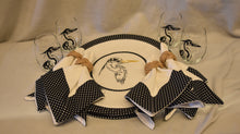 Sandi Champe Custom Placemats and Wine Glasses