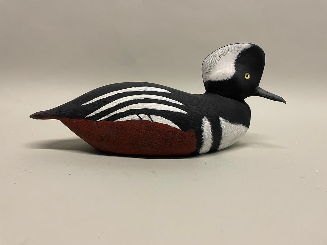 Hooded Merganser Drake Decoy