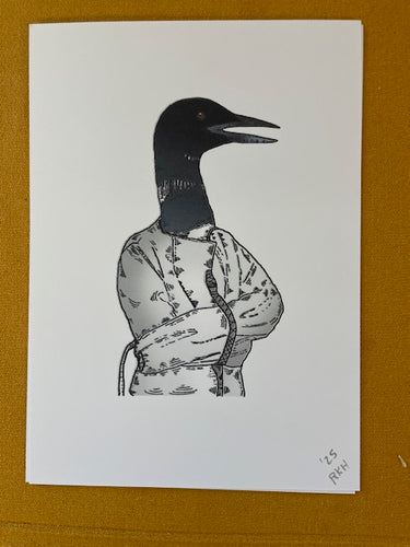 Graphic Post Card, Color, Loon